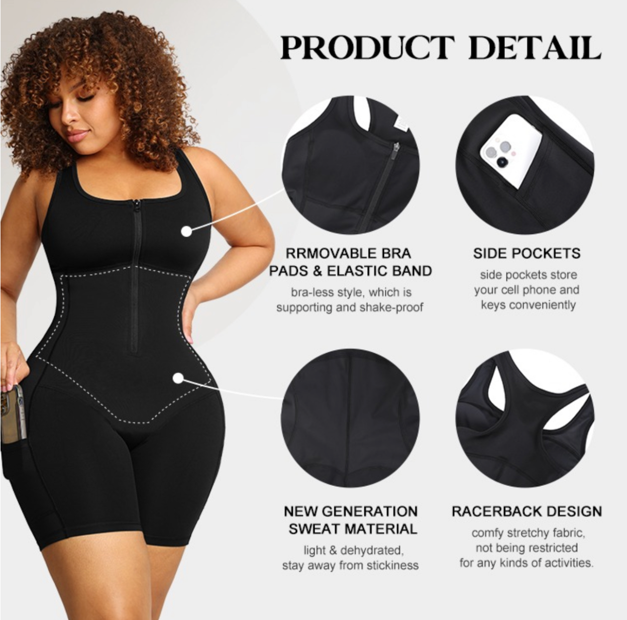 Waisted Workout Jumpsuit
